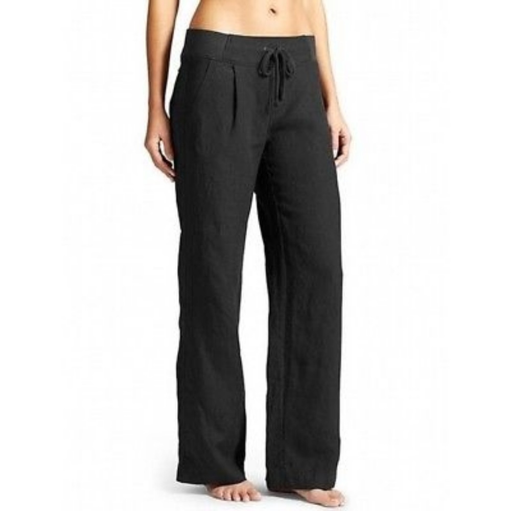 Athleta $89 Reverie Linen Drawstring Pant Wide